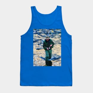 Fishing - Man Fishing Tank Top